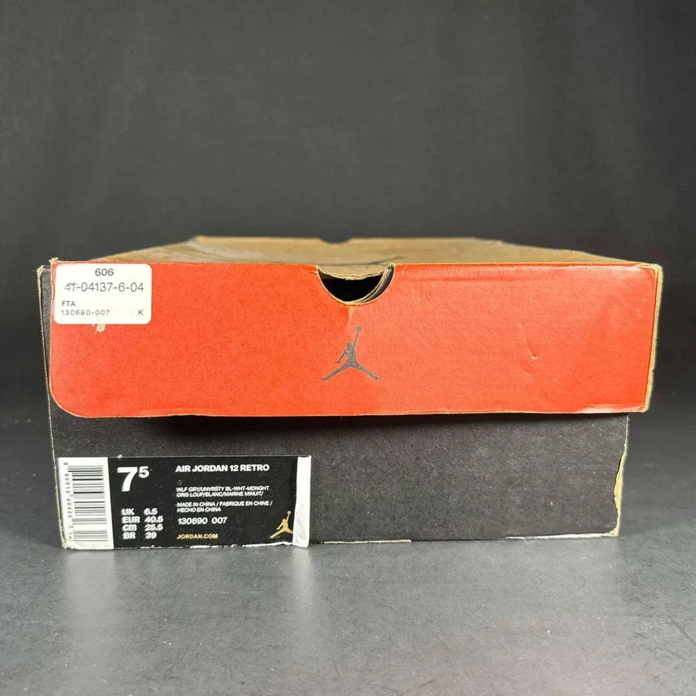 Size 7.5 - Air Jordan 12 Retro 'Grey University Blue' Sneakers_9